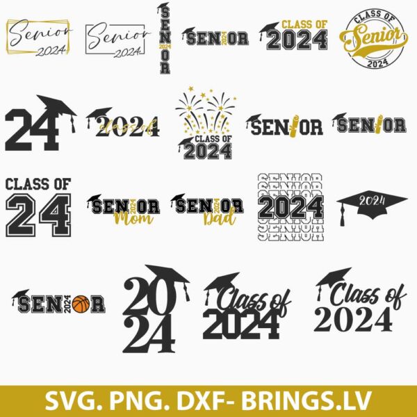 Senior Class of 2024 SVG Files for Cricut