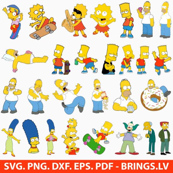 The Simpsons SVG Bundle