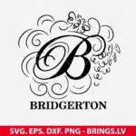 Bridgerton SVG Clipar PNg DXF EPS Cut Files for Cricut, Silhouette, Instant Download Vector Files
