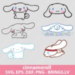 Cinnamoroll SVG Bundle PNG DXF EPS Cut Files for Cricut and Silhouette - Instant Download