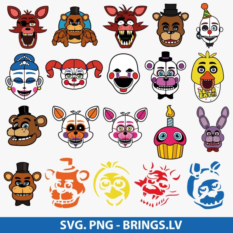 FNAF SVG, Five Nights Freddy SVG, 5NAF Svg, Freddy's Svg, PNG, Cut ...