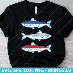 Fish SVG, Bass Fish Svg, Fishing T-Shirt Design, Fisherman SVG, PNG, DXF, EPS, cut Files for Cricut and Silhouette, Instant Download