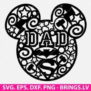 Dad Disney Mickey Mouse SVG