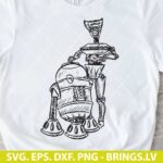 Star Wars T-shirt Design SVG PNG DXF EPS Cut Files for Cricut and Silhouette Digital Download