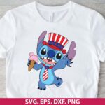 4th of July Stitch SVG, Stitch 4th of July SVG, Stitch Independence Day Svg, Patriotic SVG, Lilo and Stitch 4th of July SVG, Stitch Fourth of July Svg