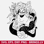 Ursula Little Mermaid SVG PNG DXF EPS Cut Files for Cricut and Silhouette - Instant Download