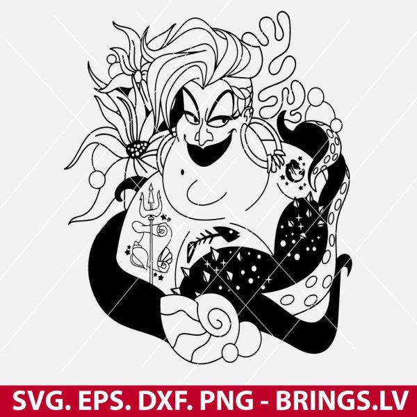 Ursula Little Mermaid SVG