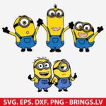 Minion SVG Bundle, Minion Clipart, Minion Party, Minions Vector, PNG, DXF, EPS, Cut Files for Cricut, Silhouette - Digital Download