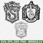 Slytherin Emblem SVG, Harry Potter SVG, School Of Magic House Crest SVG, PNG, DXF, EPS, Cut Files for Cricut, Silhouette, Instant Download