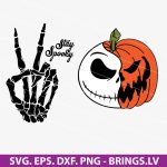 Halloween SVG Bundle, Nightmare Before Christmas Pumpkin SVG, Stay Spooky SVG, Haunted SVG, PNG, DXF, EPS, Cut Files for Cricut