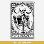 Tarot Cards SVG, Tarot Card The Reader SVG, Mystical SVG, Divination SVG, Esoteric SVG, Spiritual Design, PNG, EPS, DXF, Cut Files