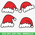 Christmas Hat SVG, Santa hat SVG, Holiday SVG, Christmas clipart, Santa clipart, festive SVG, Christmas vector, Cricut Christmas SVG, PNG