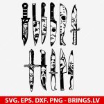 Horror Movie Characters in Knives SVG, Horror Movie Villains in Knives SVG, slasher SVG, Halloween SVG, scary SVG, spooky SVG, png, dxf, eps