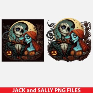 Jack and Sally Sublimation PNG File