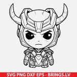 Chibi Loki SVG, Cute Loki SVG, Marvel Loki SVG, Loki God of Mischief, Kawaii Loki, Chibi characters, Loki Halloween SVG, Cricut Loki SVG