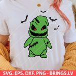 Baby Oogie Boogie SVG, Nightmare Before Christmas SVG, cute Oogie Boogie design, Halloween SVG, spooky SVG, kid-friendly Halloween SVG