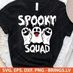 Spooky Squad Ghost SVG, Halloween ghost SVG, spooky squad design, ghost-themed Halloween SVG, Halloween SVG for kids, Cricut Ghost