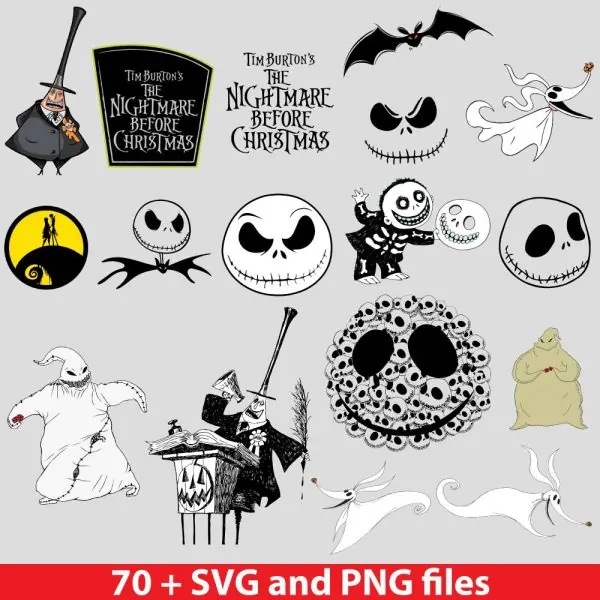 The Nightmare Before Christmas SVG