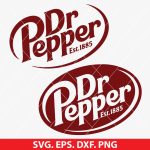 Dr Pepper svg, logo svg, soft drink svg, cold drink svg, Cricut soda design, Silhouette Dr Pepper cut file, beverage SVG, PNG, DXF, EPS