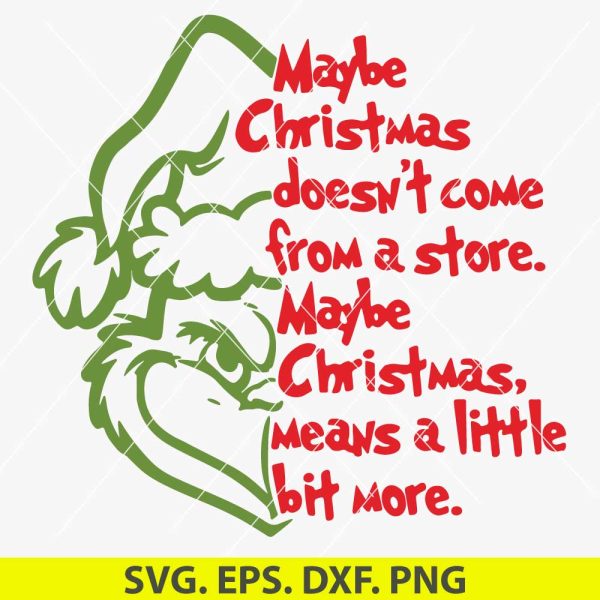 Maybe Christmas Doesn’t Come from a Store SVG