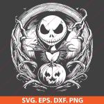 Jack Skellington SVG, Nightmare Before Christmas SVG, Pumpkin King SVG, Halloween Jack SVG, Tim Burton SVG, Jack Skellington face SVG