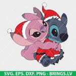 Stitch and Angel Christmas SVG, Lilo & Stitch Christmas SVG, Christmas Stitch SVG, Angel Christmas PNG, Cricut Christmas Stitch, Holiday SVG