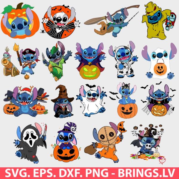 Stitch Halloween SVG