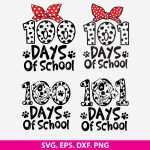 100 Days of School SVG, Dalmatian school SVG, 101 Days of School Dalmatian SVG, teacher t-shirt SVG, kids’ school celebration, classroom decor SVG