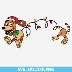 Christmas Toy Story Slinky SVG, Toy Story Christmas SVG, Slinky Dog SVG, Holiday SVG, Christmas character SVG, instant download