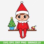 Elf on the Shelf SVG, Christmas elf SVG, holiday elf design, Cricut Elf SVG, kids Christmas crafts, elf t-shirt SVG, family holiday SVG, PNG, DXF, EPS