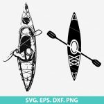 Kayak SVG, outdoor SVG design, adventure SVG, kayaking cut file, water sports SVG, Cricut kayak design, nature SVG file, PNG, DXF, EPS