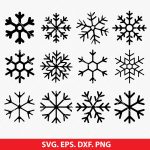 Snowflake SVG Bundle, winter SVG, Cricut snowflake, holiday crafting, Christmas decor SVG, digital snowflake, snowflake ornament SVG