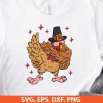 Thanksgiving dabbing turkey SVG, Pilgrim turkey SVG, funny Thanksgiving SVG, dabbing turkey design, Thanksgiving kids shirt SVG