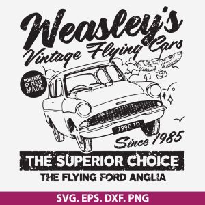 Weasley’s Flying Car Harry Potter SVG