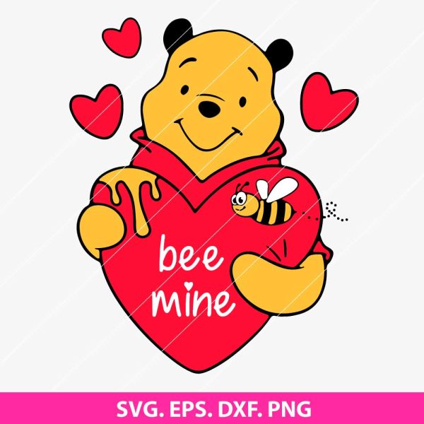 Be Mine Winnie the Pooh SVG