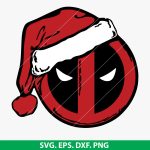 Deadpool Christmas SVG PNG DXF EPS Cut Files for Cricut and Silhouette - Instant Download