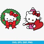 Hello Kitty Christmas SVG, Hello Kitty festive designs, Cricut Christmas, kawaii Christmas SVG, DIY Hello Kitty crafts, Christmas ornament SVG