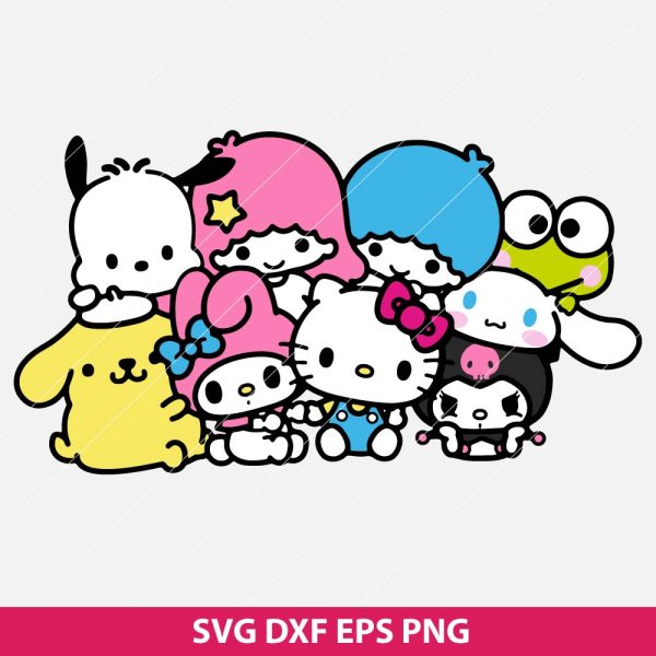 Hello Kitty and Friends SVG