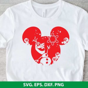 Olaf Mickey Ears SVG Cut File