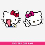 Hello Kitty Emojis SVG, Kawaii SVG, Cute Emoji SVG, Hello Kitty Stickers SVG, Kids Crafts SVG for Cricut and Silhouette, Instant Download