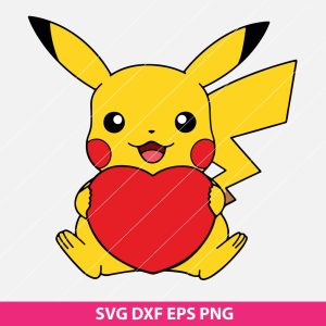 Pikachu Valentine SVG