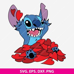 Stitch Valentine SVG