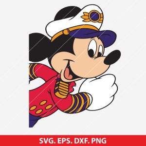 Mickey Mouse Captain SVG