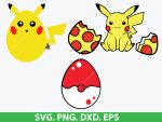 Pikachu Easter SVG Bundle, Pikachu Easter SVG, Pokémon Easter SVG, Easter Egg SVG, Pikachu SVG, Pokémon SVG, Easter SVG, Cricut Easter SVG, Silhouette Easter SVG