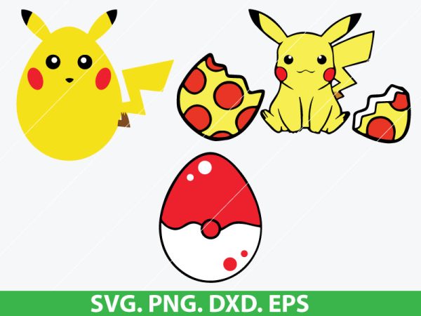 Pikachu Easter SVG Bundle