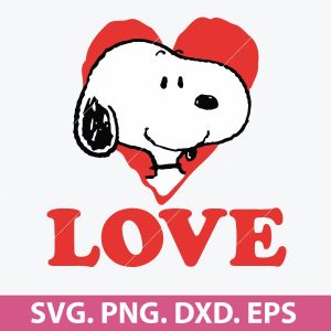 Snoopy Love SVG