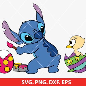 Stitch Easter SVG