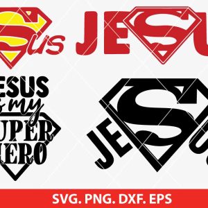 Superman Jesus SVG Bundle