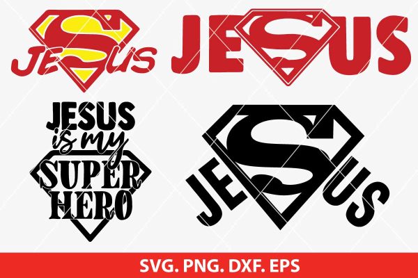 Superman Jesus SVG Bundle