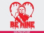 Valentine Michael Myers SVG, Halloween Valentine SVG, Michael Myers love SVG, horror Valentine design, creepy Valentine SVG, Cricut horror SVG, Silhouette Valentine design, spooky Valentine SVG